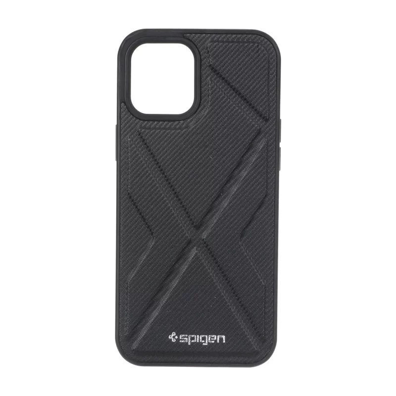 قاب Spigen طرح X مدل Apple iPhone 12 Pro Max - مشکی - تصویر 2