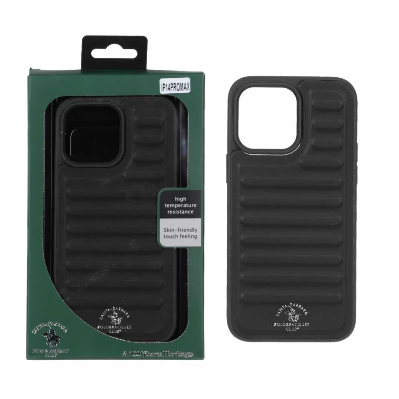 قاب اورجینال چرمی Santa Barbara Polo مدل Apple iPhone 14 Pro Max - مشکی (پک دار) - تصویر 2