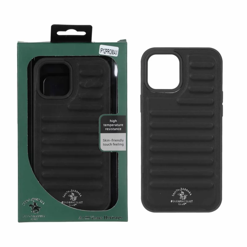 قاب اورجینال چرمی Santa Barbara Polo مدل Apple iPhone 12 Pro Max - مشکی (پک دار) - تصویر 2