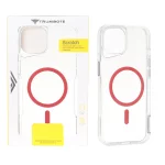 قاب Trumbote NewZone شفاف MagSafe مدل Apple iPhone 15 / iPhone 14 / iPhone 13 - قرمز (پک دار)