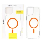 قاب Trumbote NewZone شفاف MagSafe مدل Apple iPhone 15 / iPhone 14 / iPhone 13 - نارنجی (پک دار)