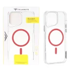 قاب Trumbote NewZone شفاف MagSafe مدل Apple iPhone 15 Pro Max - قرمز (پک دار)