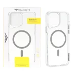 قاب Trumbote NewZone شفاف MagSafe مدل Apple iPhone 15 Pro Max - خاکستری (پک دار)