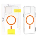 قاب Trumbote NewZone شفاف MagSafe مدل Apple iPhone 13 Pro Max - نارنجی (پک دار)