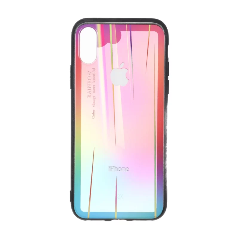 قاب شفاف رنگین کمانی Apple iPhone X / iPhone XS - طرح 1 - تصویر 2