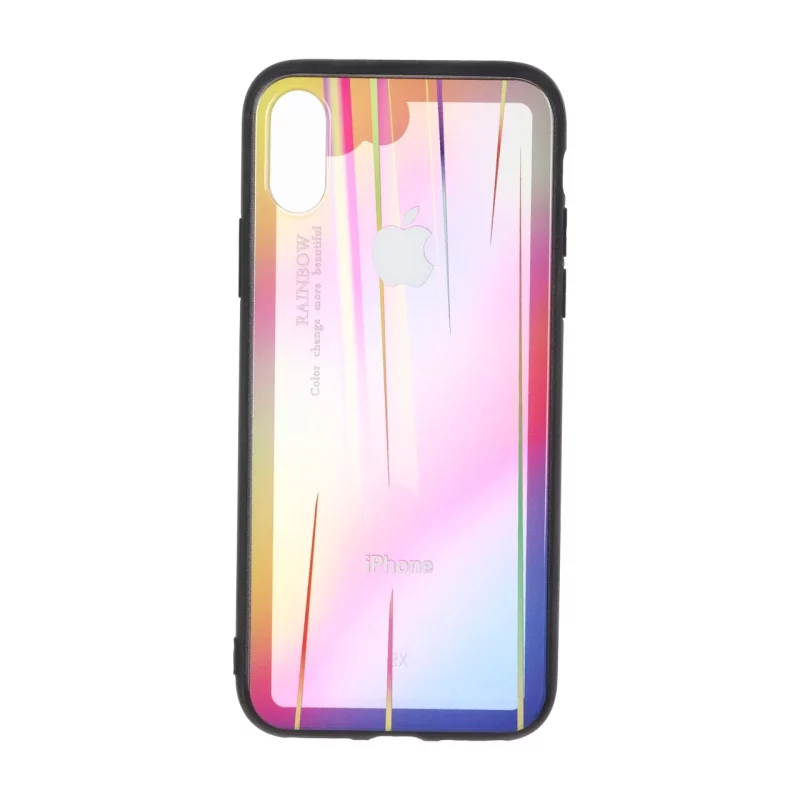 قاب شفاف رنگین کمانی Apple iPhone X / iPhone XS - طرح 5 - تصویر 2