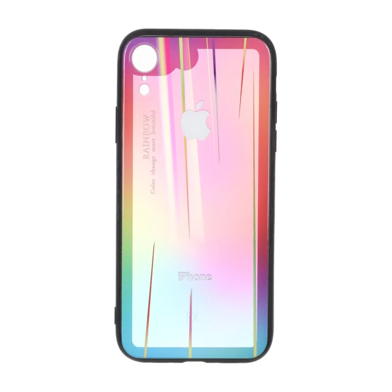 قاب شفاف رنگین کمانی Apple iPhone XR - طرح 64 - تصویر 2