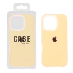 قاب سیلیکونی پاستیلی Apple iPhone 16 Pro - نارنجی (پک دار)