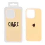 قاب سیلیکونی پاستیلی Apple iPhone 15 Pro Max - نارنجی (پک دار)