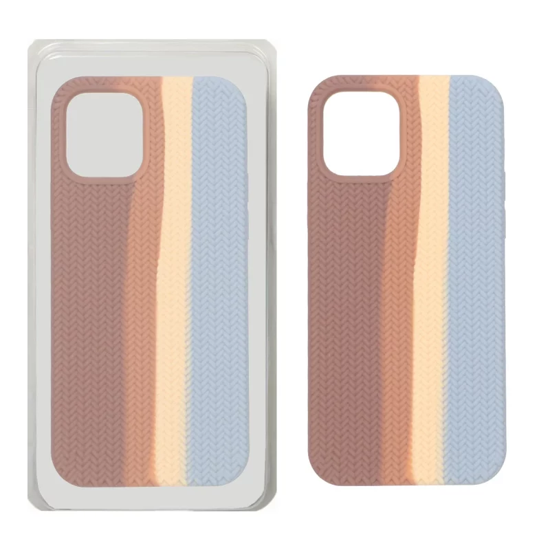 قاب سیلیکونی پاک کنی طرح بافت Apple iPhone 12 Pro / iPhone 12 - طرح 450 (پک دار) - تصویر 2