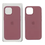 قاب سیلیکونی پاک کنی اورجینال Apple iPhone 15 - زرشکی کد 1 (پک اصلی)