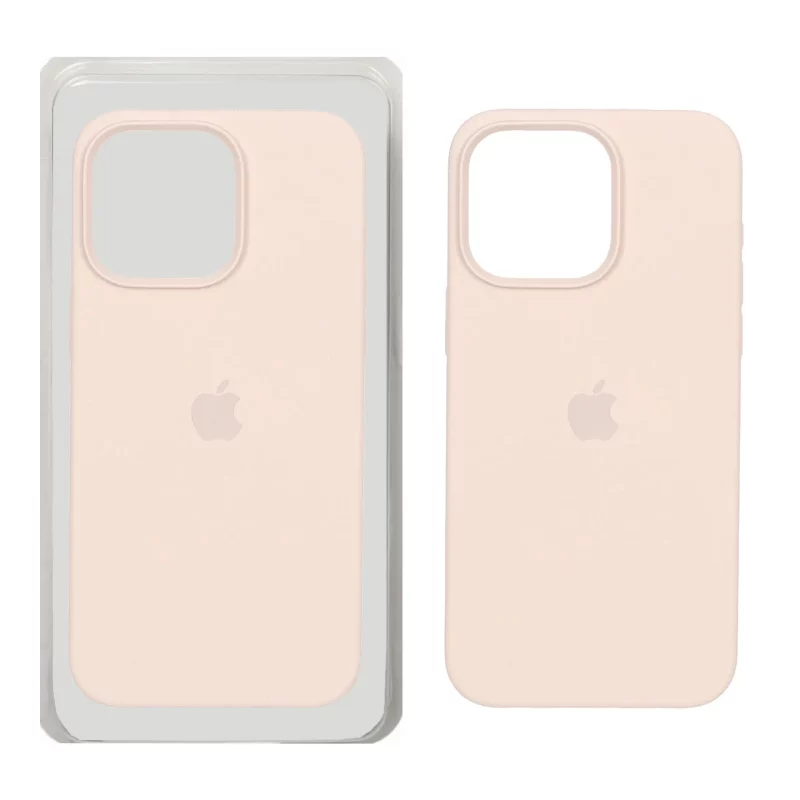 قاب سیلیکونی پاک کنی اورجینال Apple iPhone 15 Pro Max - کرم نارنجی (پک اصلی) - تصویر 2
