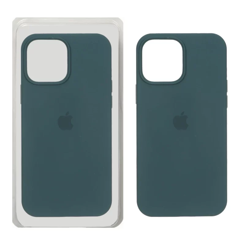 قاب سیلیکونی پاک کنی اورجینال Apple iPhone 13 Pro Max - سبز تیره (پک اصلی) - تصویر 2