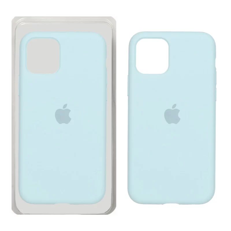 قاب سیلیکونی پاک کنی اورجینال Apple iPhone 11 Pro - سبز آبی روشن (پک اصلی) - تصویر 2