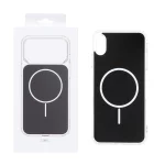 قاب پشت رنگی دور ژله ای با قابلیت شارژ MagSafe مدل Apple iPhone X Max / iPhone XS Max - مشکی (پک دار) MPS