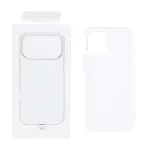 قاب پشت رنگی دور ژله ای با قابلیت شارژ MagSafe مدل Apple iPhone 12 Pro / iPhone 12 - سفید (پک دار) MPS