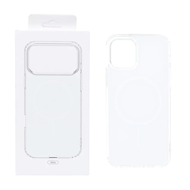 قاب پشت رنگی دور ژله ای با قابلیت شارژ MagSafe مدل Apple iPhone 12 Pro / iPhone 12 - سفید (پک دار) MPS - تصویر 2