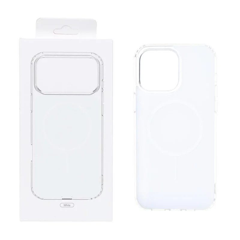 قاب پشت رنگی دور ژله ای با قابلیت شارژ MagSafe مدل Apple iPhone 14 Pro Max - سفید (پک دار) MPS - تصویر 2