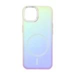 قاب هولوگرامی Trend Seaies طرح مگ سیف دو رنگ لنز کروم Apple iPhone 13 / iPhone 14 - زرد صورتی - MPS