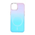 قاب هولوگرامی Trend Seaies طرح مگ سیف دو رنگ لنز کروم Apple iPhone 13 / iPhone 14 - صورتی آبی - MPS