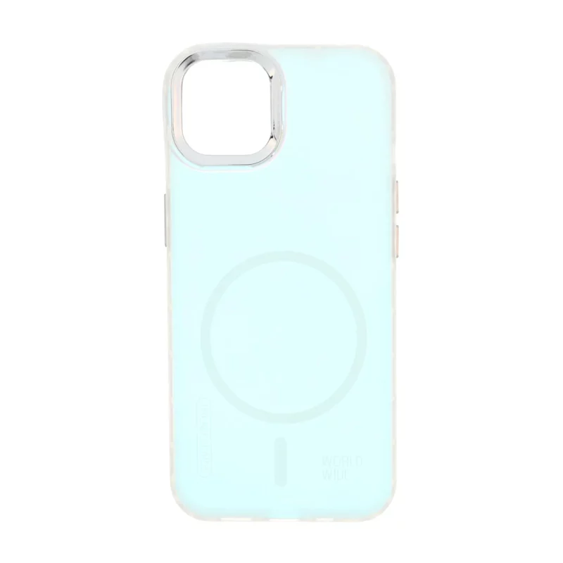 قاب هولوگرامی Trend Seaies طرح مگ سیف دو رنگ لنز کروم Apple iPhone 13 / iPhone 14 - سفید - MPS - تصویر 2