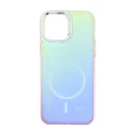 قاب هولوگرامی Trend Seaies طرح مگ سیف دو رنگ لنز کروم Apple iPhone 13 Pro Max - زرد صورتی - MPS