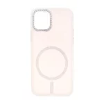 قاب ماربل طرح مگ سیف اکلیلی لنز نگین دار Apple iPhone 11 Pro - صورتی - MPS