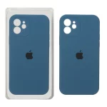 قاب سیلیکونی پاک کنی محافظ لنزدار اورجینال Apple iPhone 12 - سبز کله غازی (پک اصلی)