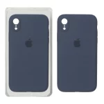 قاب سیلیکونی پاک کنی محافظ لنزدار اورجینال Apple iPhone XR - سرمه ای تیره (پک اصلی)