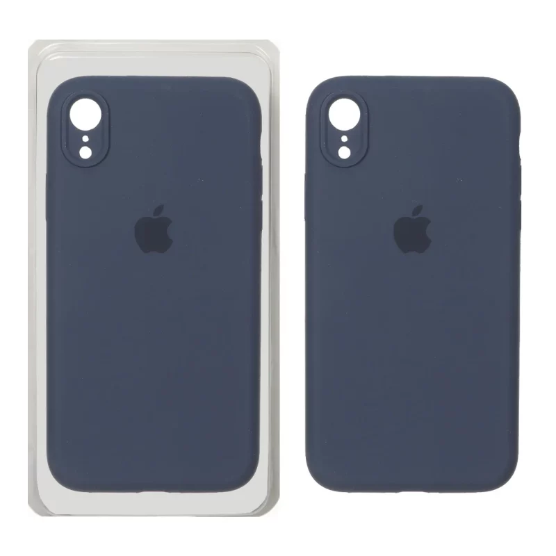 قاب سیلیکونی پاک کنی محافظ لنزدار اورجینال Apple iPhone XR - سرمه ای تیره (پک اصلی) - تصویر 2