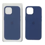 قاب سیلیکونی پاک کنی اورجینال Apple iPhone 15 / iPhone 14 / iPhone 13 - سرمه ای (پک اصلی)