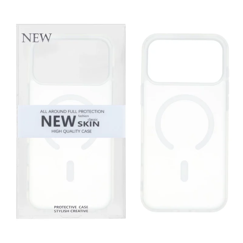 قاب New Skin مات Magsafe مدل Apple iPhone 17 Pro Max - سفید (پک دار) - تصویر 2