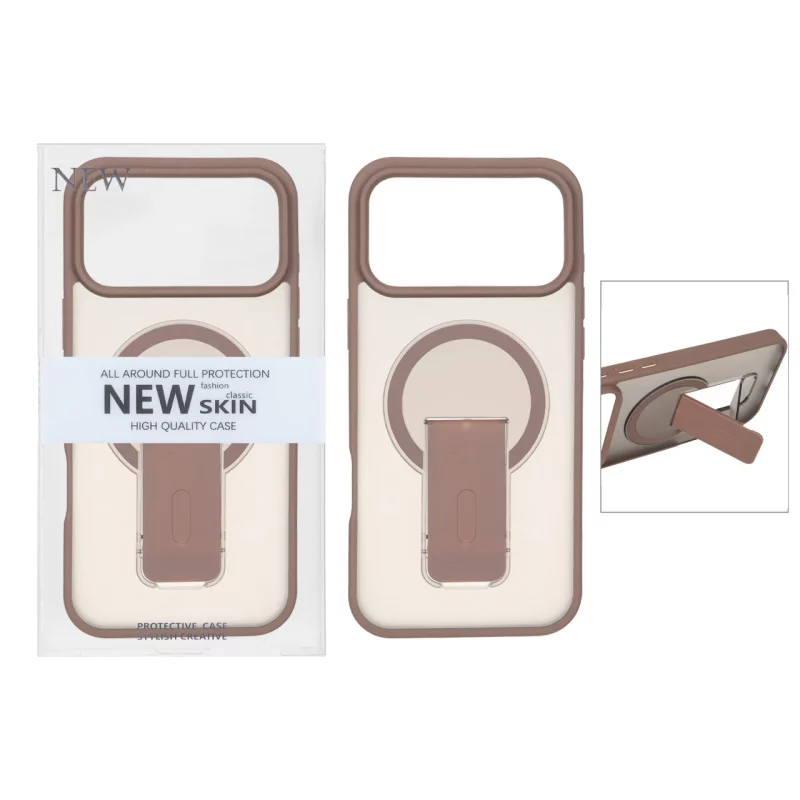 قاب New Skin مات Magsafe استندشو Apple iPhone 17 Pro Max - صحرایی (پک دار) - تصویر 2