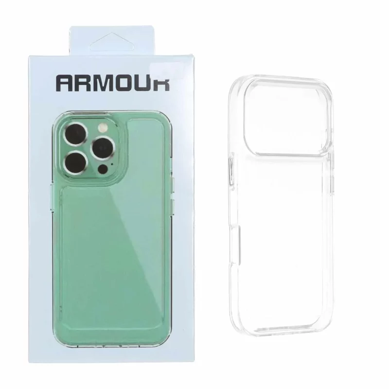 قاب Armour شفاف دور ژله ای Apple iPhone 17 Pro Max (پک دار) - تصویر 2