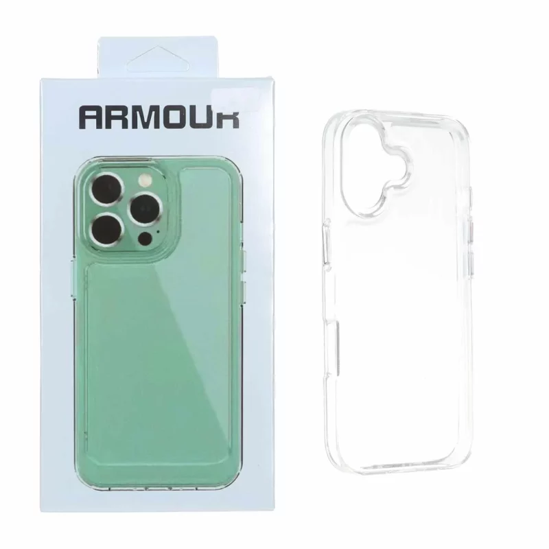قاب Armour شفاف دور ژله ای Apple iPhone 17 (پک دار) - تصویر 2