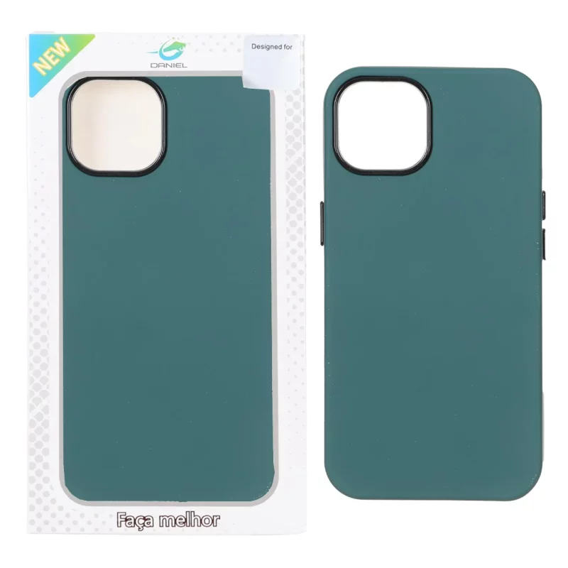 قاب Daniel دو لایه Apple iPhone 13 / iPhone 14 - سبز ارتشی (پک دار) - تصویر 2