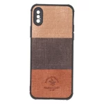 قاب Santa Barbara طرح پارچه ای سه رنگ Apple iPhone X / iPhone XS - کد 289