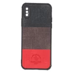 قاب Santa Barbara طرح پارچه ای سه رنگ Apple iPhone X / iPhone XS - کد 290