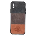 قاب Santa Barbara طرح پارچه ای سه رنگ Apple iPhone X / iPhone XS - کد 294