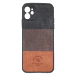 قاب Santa Barbara طرح پارچه ای سه رنگ Apple iPhone 11 - کد 387