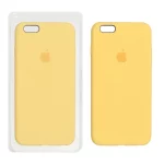 قاب سیلیکونی پاک کنی اورجینال Apple iPhone 6 Plus / iPhone 6s Plus - زرد روشن (پک اصلی)