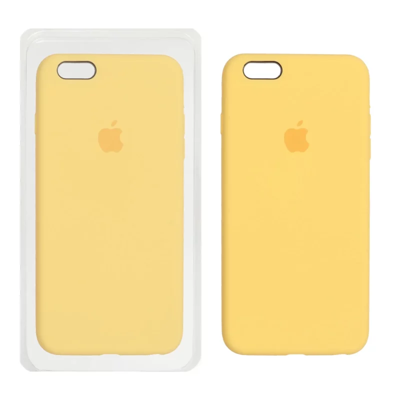 قاب سیلیکونی پاک کنی اورجینال Apple iPhone 6 Plus / iPhone 6s Plus - زرد روشن (پک اصلی) - تصویر 2