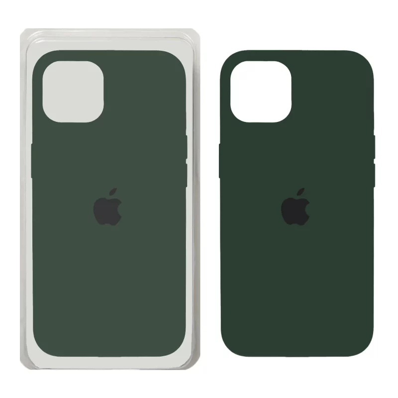 قاب سیلیکونی پاک کنی اورجینال Iphone 13 / 14 - سبزتیره ( پک اصلی) - تصویر 2