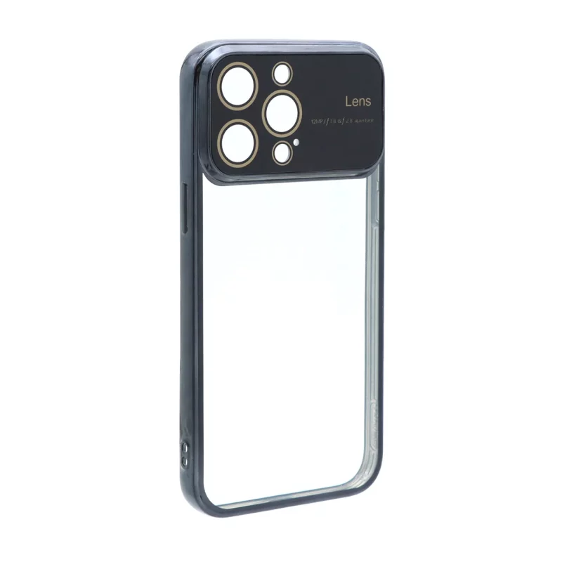 قاب دور رنگی محافظ لنز شیشه ای Apple iPhone 14 Pro Max - مشکی - تصویر 2