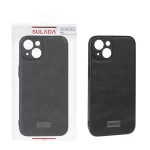 قاب اورجینال Sulada چرمی Apple iPhone 13 / iPhone 14 - مشکی (پک دار)