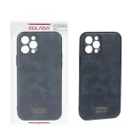 قاب اورجینال Sulada چرمی Apple iPhone 13 Pro Max - سرمه ای (پک دار)