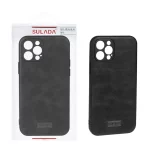 قاب اورجینال Sulada چرمی Apple iPhone 13 Pro Max - مشکی (پک دار)