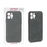 قاب اورجینال Sulada چرمی Apple iPhone 13 Pro Max - سبز تیره (پک دار)