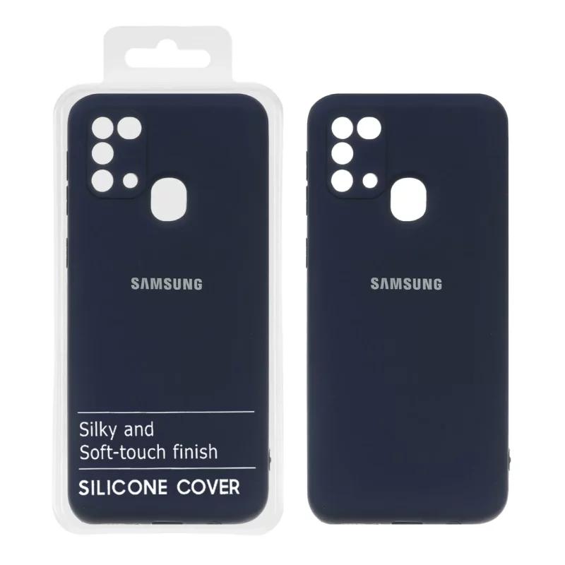 قاب نیو سیلیکون محافظ لنزدار RFF مدل Samsung Galaxy M31 - سرمه ای (پک دار) - تصویر 2