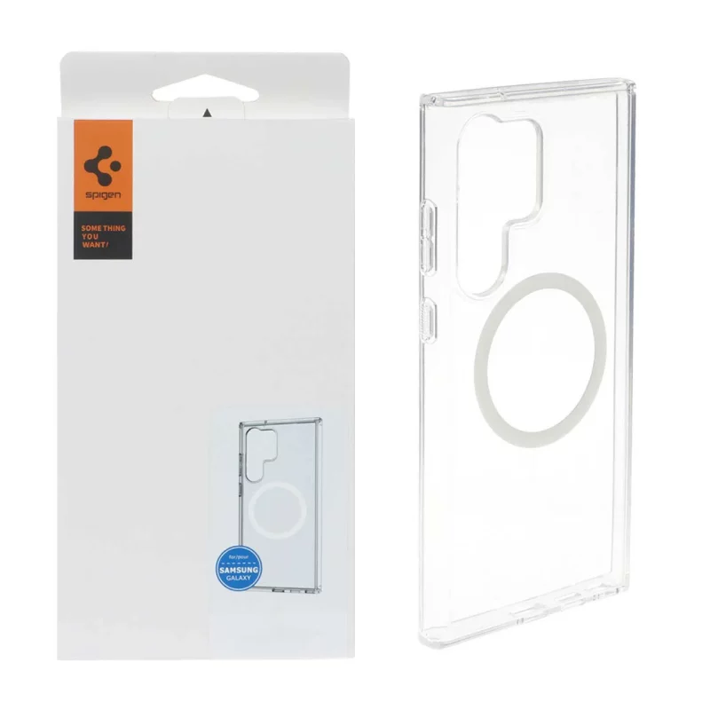 قاب Spigen اورجینال دور ژله ای شفاف MagSafe مدل Samsung Galaxy S24 Ultra (پک دار) - تصویر 2